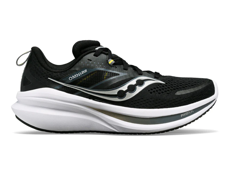 Saucony Men's Omni 22 Running Shoes - Black/White