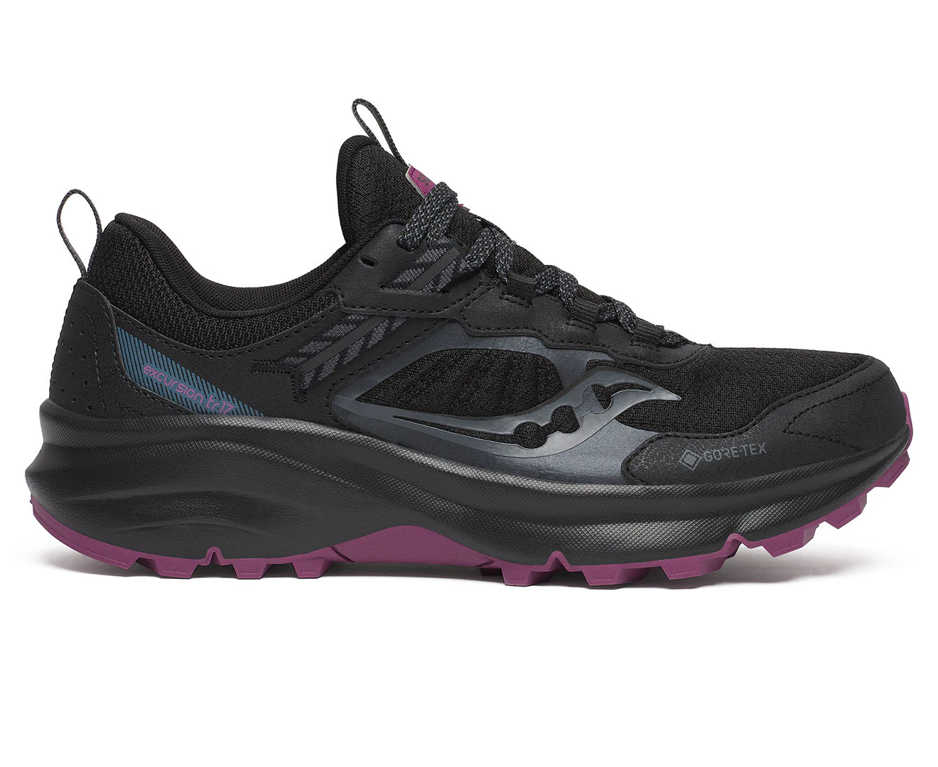 Saucony Women's Excursion TR17 GORE-TEX Trail Running Shoes - Black/Plum