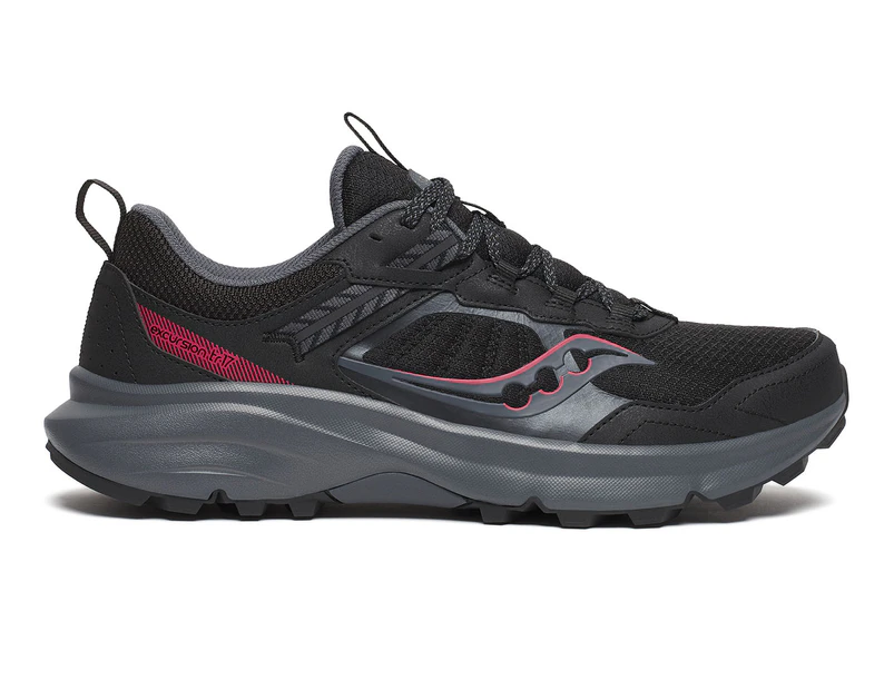 Saucony Men's Excursion TR17 Wide Fit Trail Running Shoes - Black/Shadow