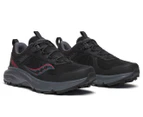 Saucony Men's Excursion TR17 Wide Fit Trail Running Shoes - Black/Shadow