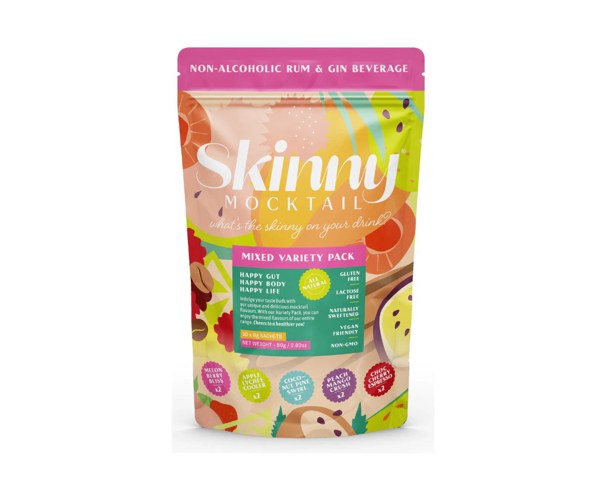 Skinny Mocktail Mixed Variety Pack 80g/ 10*8g Sachets