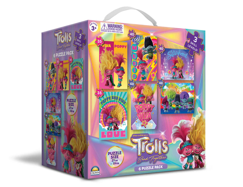 Trolls Band Together 6-Puzzle Pack