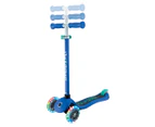 Globber Primo Lights Scooter - Navy Blue/Emerald Green