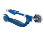 Globber Flow Lights Foldable Scooter - Navy Blue/Sky Blue