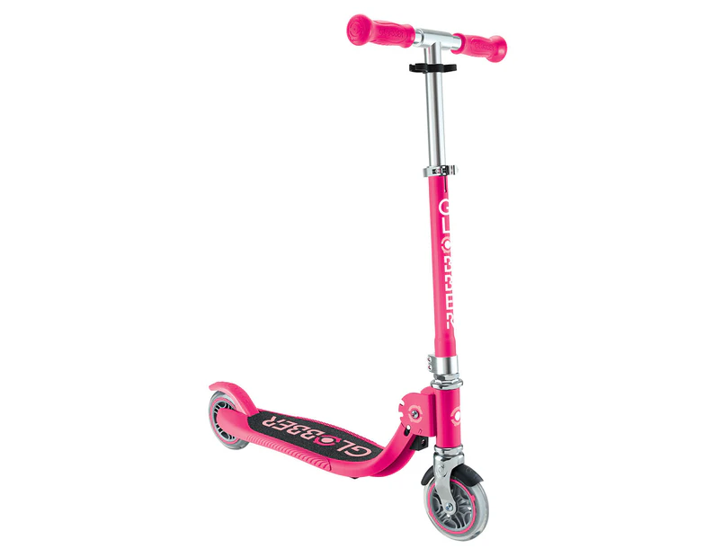 Globber Flow Lights Foldable Scooter - Pastel Pink/Fuchsia