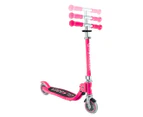 Globber Flow Lights Foldable Scooter - Pastel Pink/Fuchsia