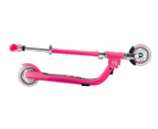 Globber Flow Lights Foldable Scooter - Pastel Pink/Fuchsia