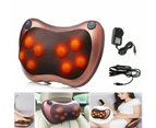 8 Drives Shiatsu Massager Body Back Massage Pillow Cushion Neck Car