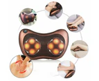 8 Drives Shiatsu Massager Body Back Massage Pillow Cushion Neck Car