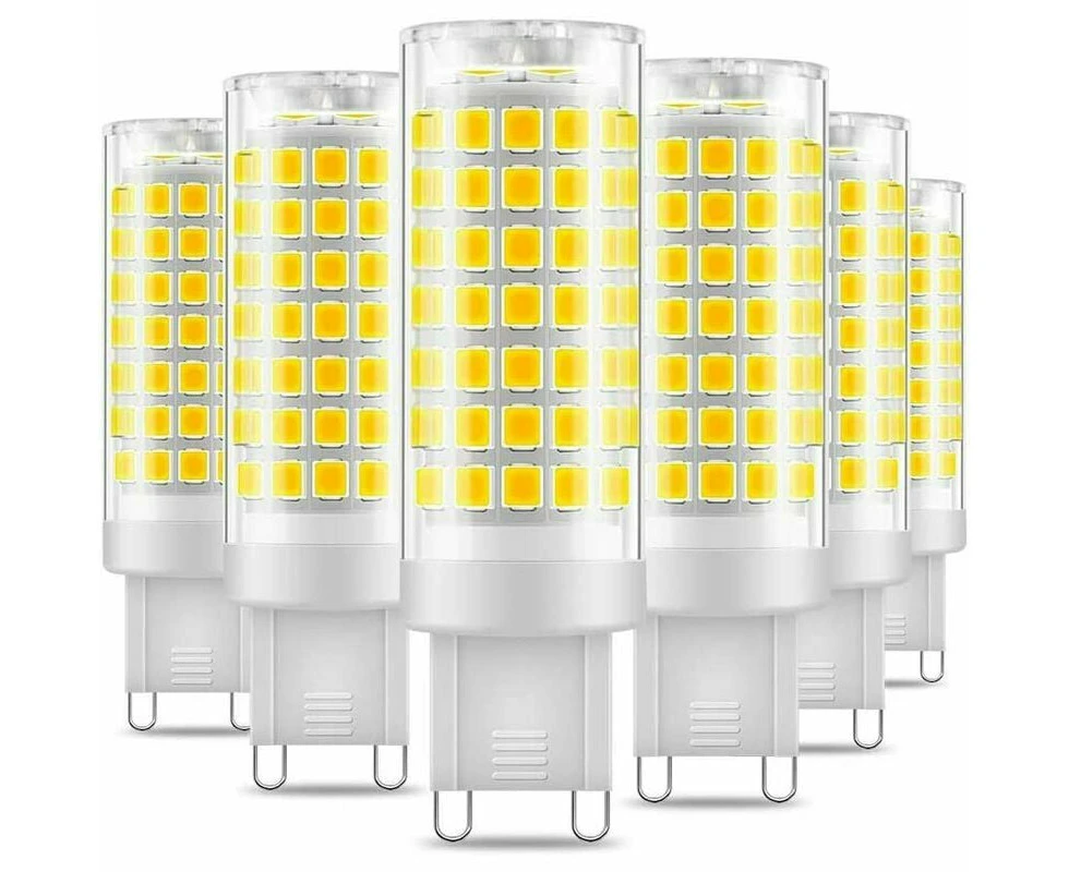 G9 5W LED Bulbs Cool White 6000K, Equivalent to 48W Halogen, Pack of 6