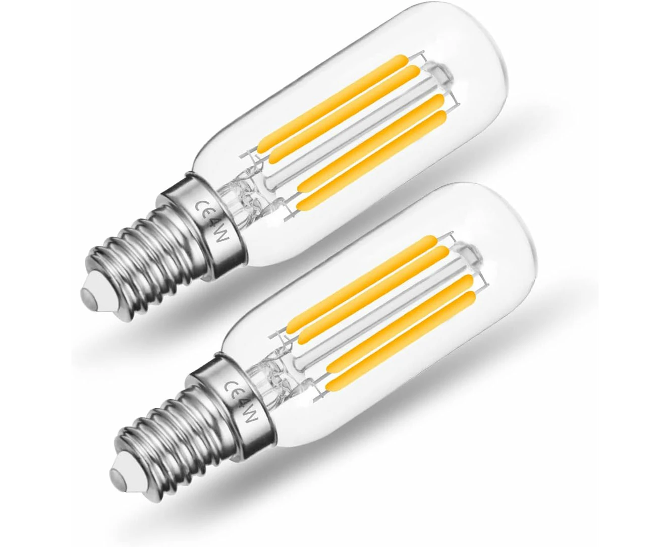 Ampoule LED E14, Ampoule Hotte Aspirante, 4W Blanc Chaud 2700K, Non Dimmable, Également pour Réfrigérateur, Machine à Coudre, Lustre, 2 Pièces