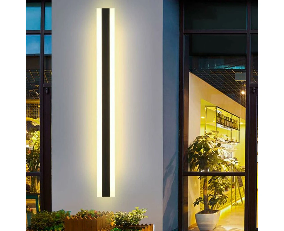 80CM LED Long Wall Light, Villa Porch Outdoor Lamp, IP65 Waterproof Garden Light (Warm Light)