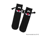 Christmas Magnetic Hand Holding Socks with Cute 3D Doll Stocking for Women Men - Scarf green nude soc