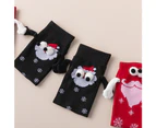 Christmas Magnetic Hand Holding Socks with Cute 3D Doll Stocking for Women Men - Scarf green nude soc