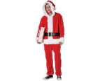 Santa Claus Unisex Adults Christmas Costume Jumpsuit