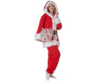 Santa Claus Unisex Adults Christmas Costume Jumpsuit