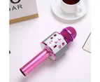 Ws858 Mobile Phone Karaoke Microphone Wireless Bluetooth Capacitor Audio Rose Red Microphone