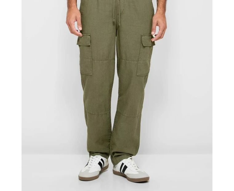 Target Linen Blend Cargo Pants