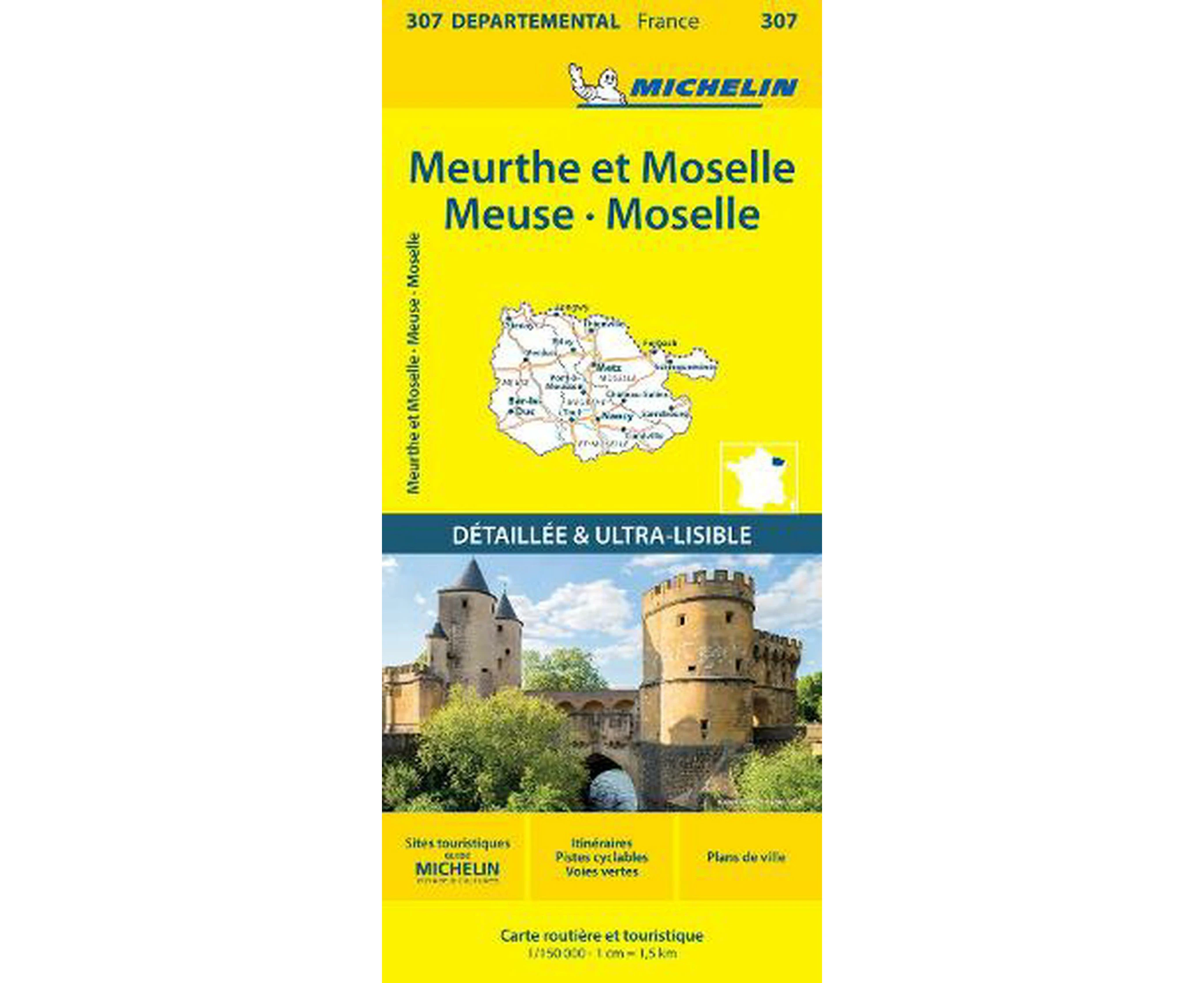 Meurthe et Moselle Meuse Moselle - Michelin Local Map 307