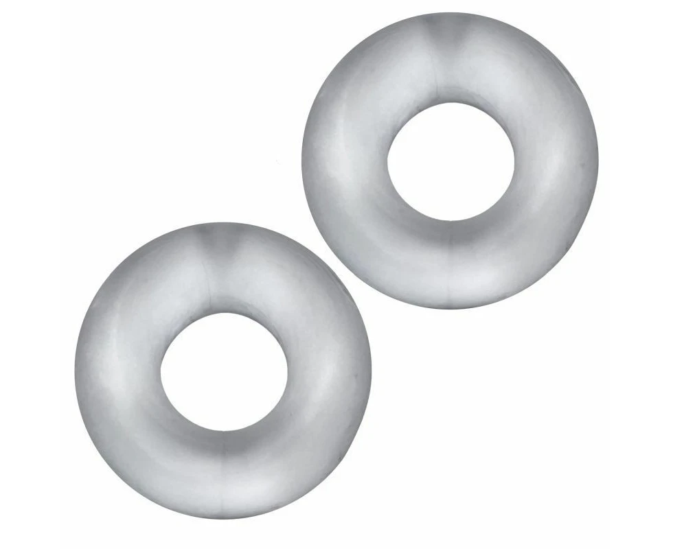 Hunky Junk Stiffy 2 Pc Bulge Cockrings Ice - Clear