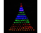 Led Rainbow Wall Net Christmas Tree 165x115cm