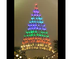 Led Rainbow Wall Net Christmas Tree 165x115cm