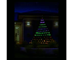 Led Rainbow Wall Net Christmas Tree 165x115cm