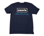 Oasis | Official Band T-Shirt | Definitely Maybe Text Logo