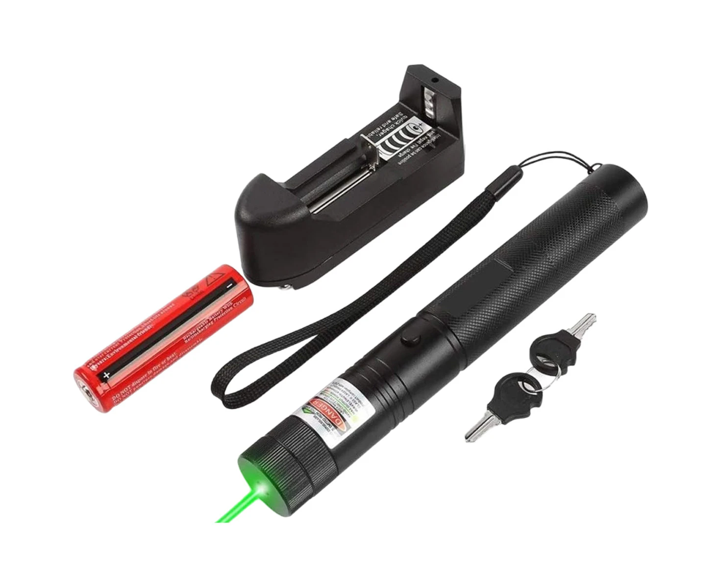 High Power Green Laser Handheld Flashlights Pointer for Tactical Rifle Scope,LED Interactive Stick,Remote Demonstration Pen for Outdoor Use