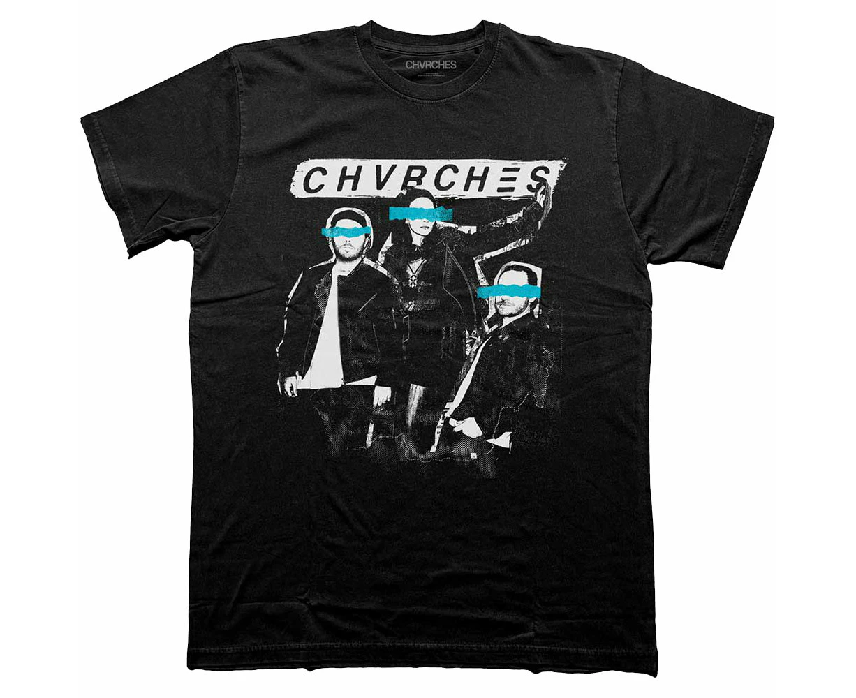 Churches Cut Photo Band Logo T Shirt