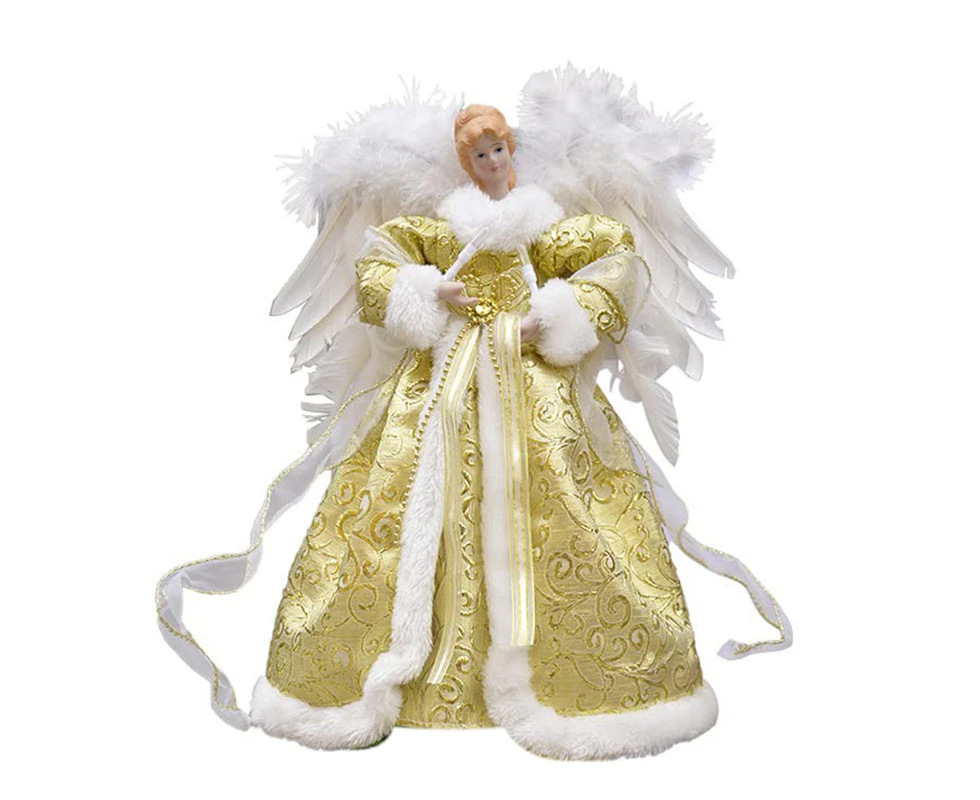 Christmas Angel with LED Light Angel Christmas Figurine Seasons of Holiday DéCor Top Decoration