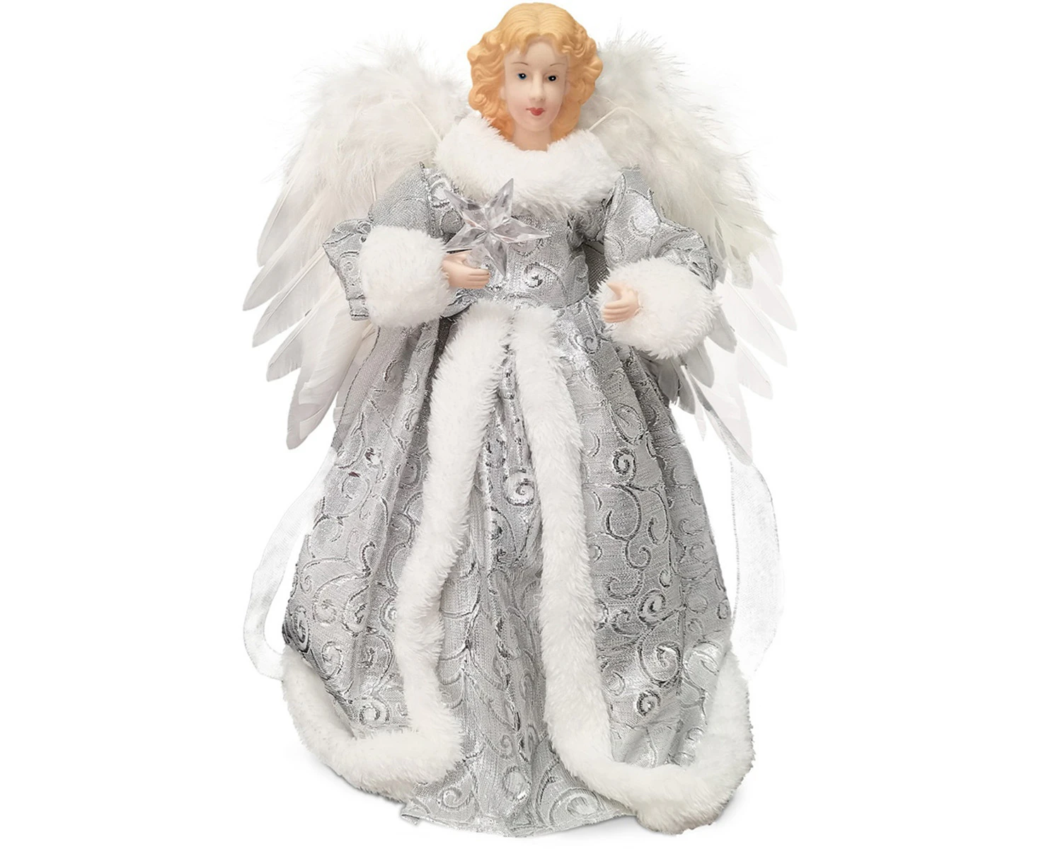 Angel Christmas with Lights & Extended Cord,Cute LED Lighted Tree Toppers ,A