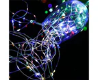 LED Solar Fairy Lights Outdoor Solar Fairy Lights,12M 120LED Copper Wire Fairy Lights, Waterproof 2 Pack Colorful