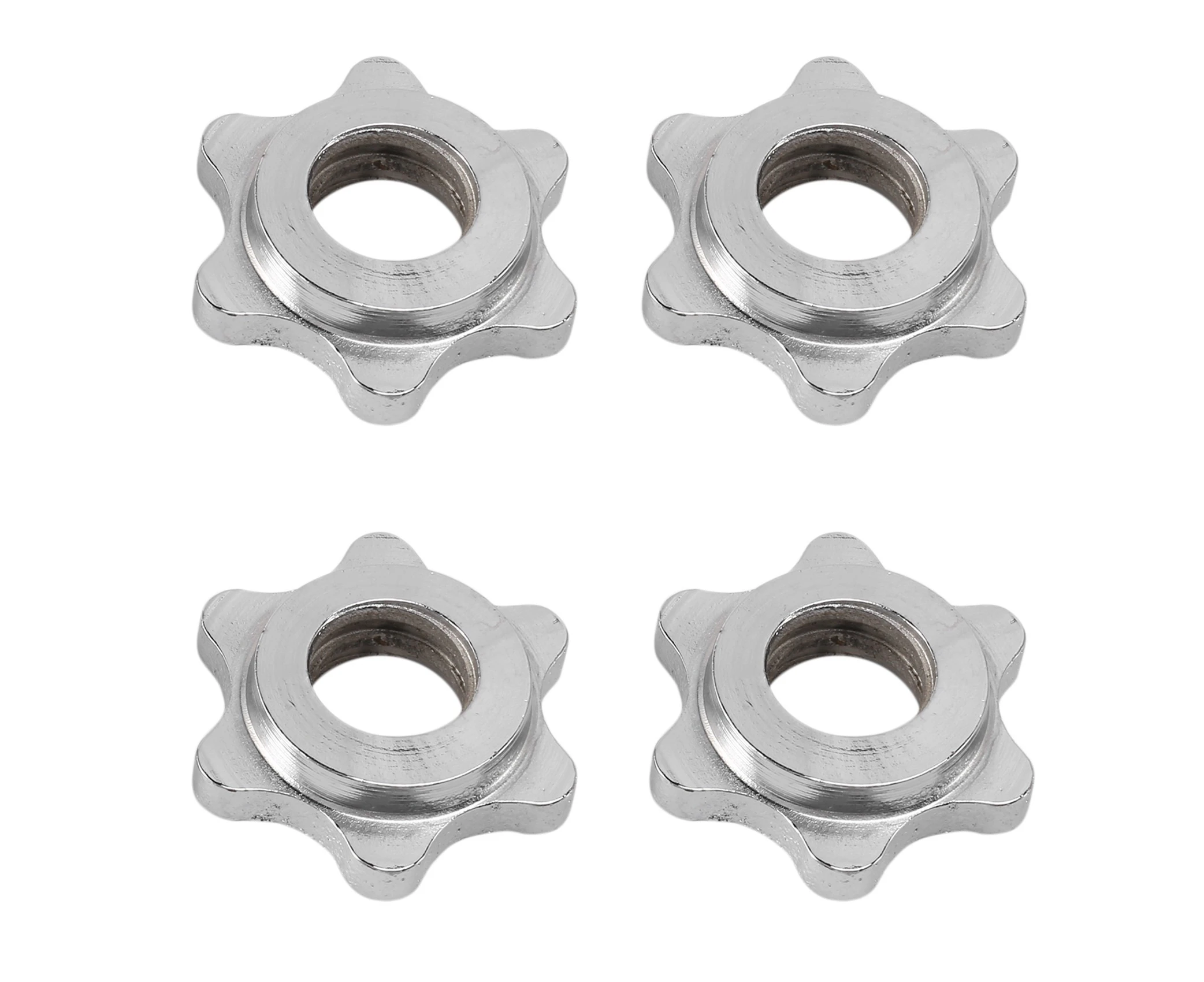 4Pcs 25mm Dumbbell Rod Nut,Spinlock Collars for Plating Barbell Dumbbell Weight Lifting Accessories