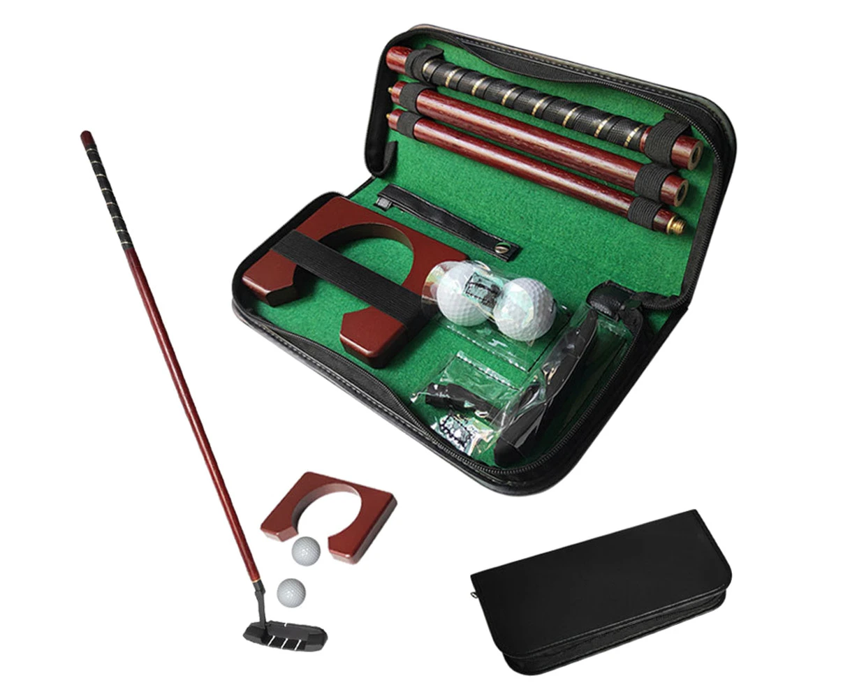 Golf Putter Set Portable Mini Golf Equipment Practice Kit with Detachable Putter Ball,Golf Training Aids Tool,Right