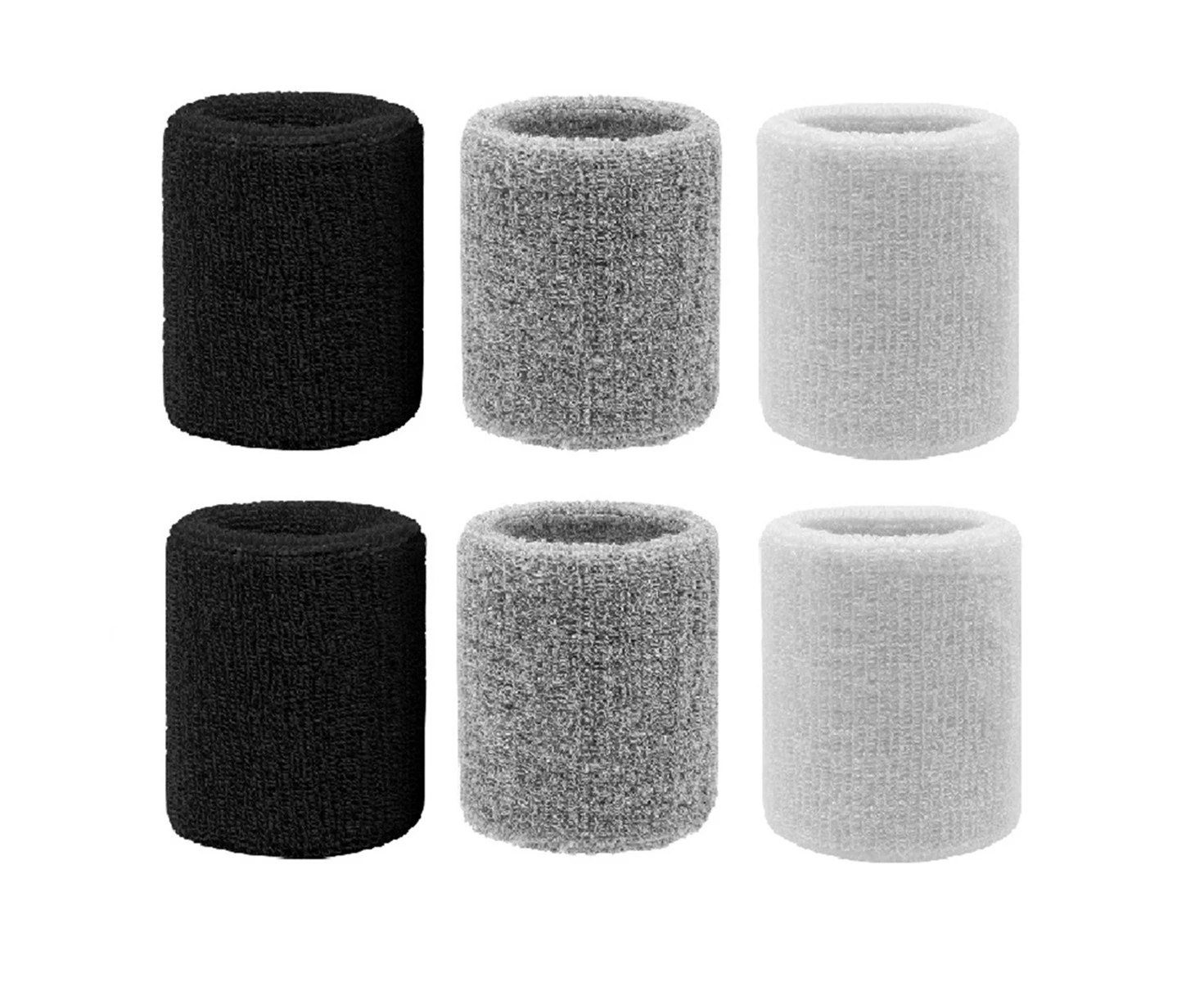 Sweatbands Sports Wristband for Men & Women - Moisture Wicking Athletic Cotton Terry Cloth Sweatband for Sports