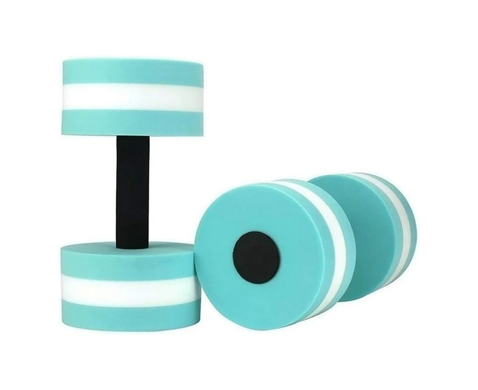 2 Pack Aerobics Foam Dumbbells, Water Exercise Dumbbells, Swimming Resistance Water Barbell, Swimming Exercise Barbell