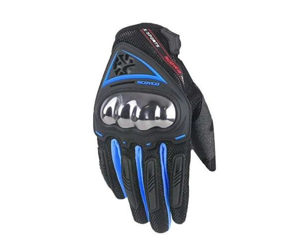 Touch screen Motorcycle Gloves Street Racing Motorbike Gloves Bike Scoyco MC44 - Blue