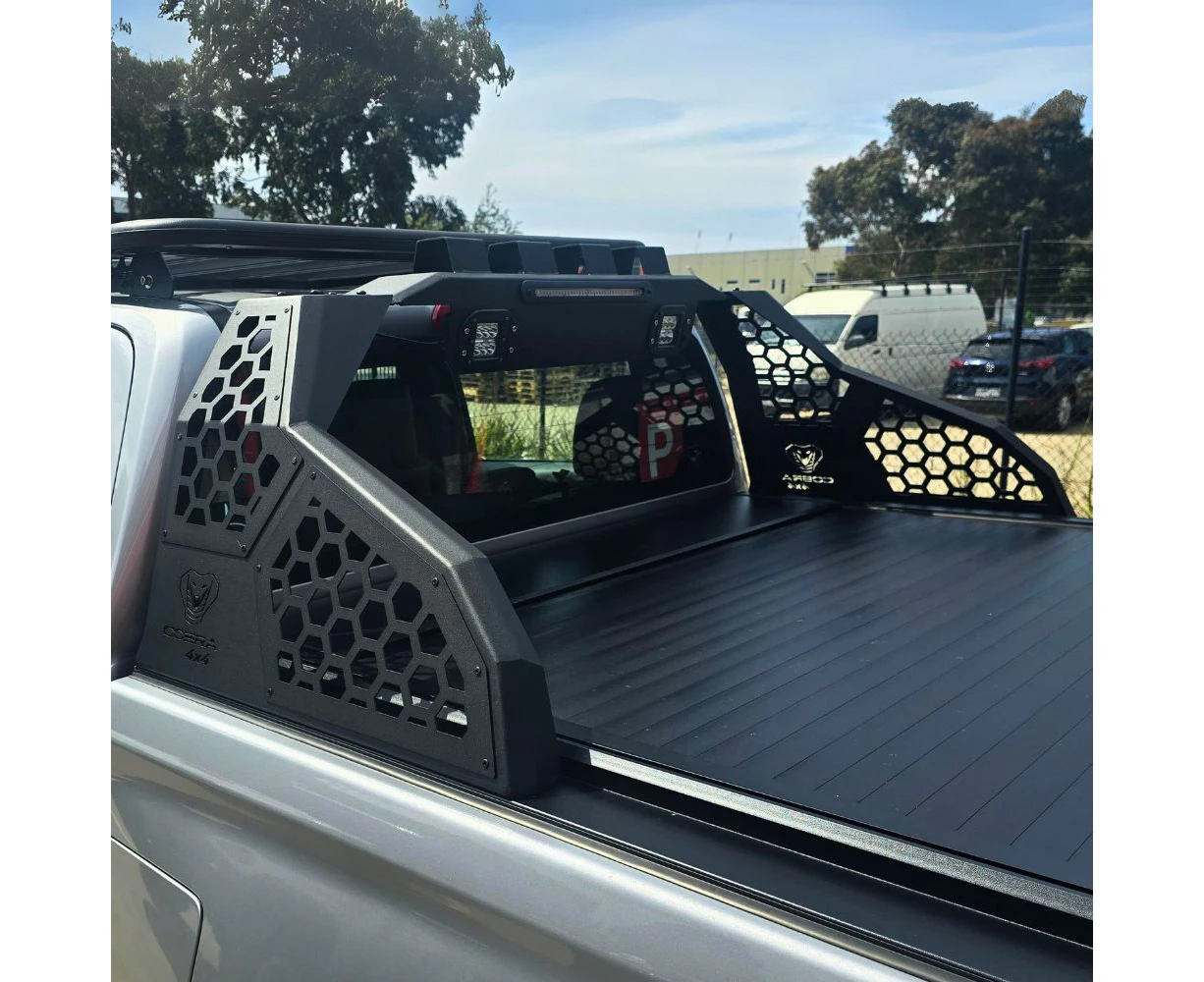 Cobra 4x4 Hellfire Roll Sports Bar Role with LED Lights Suits Ranger Hilux BT50 Navara Triton Universal