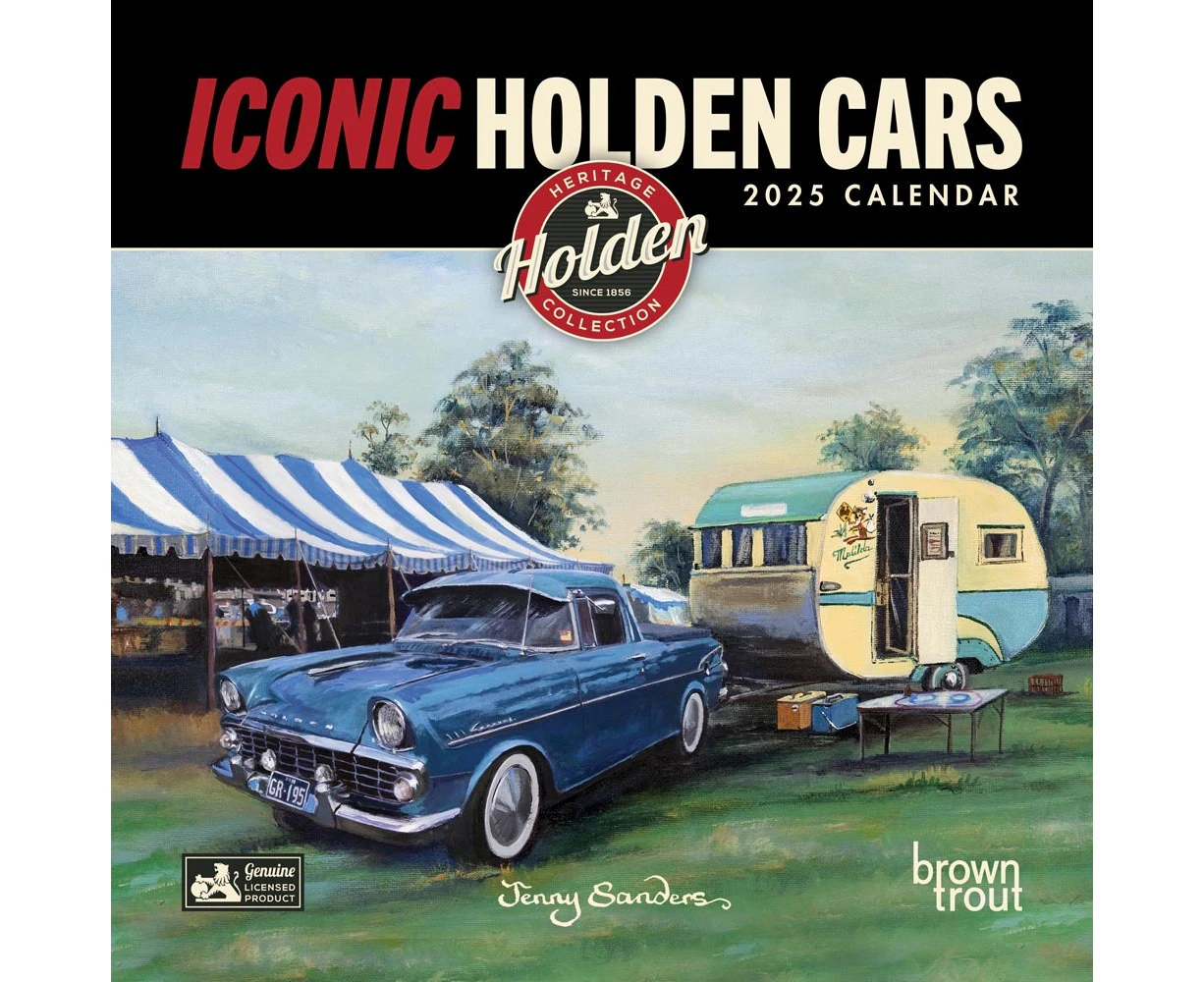 2025 Calendar Iconic Holden Cars Square Wall Browntrout A04275