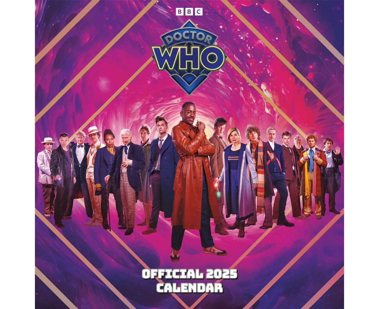 Doctor Who Classic Edition 2025 Square Wall Calendar (Multicoloured) - TA12378