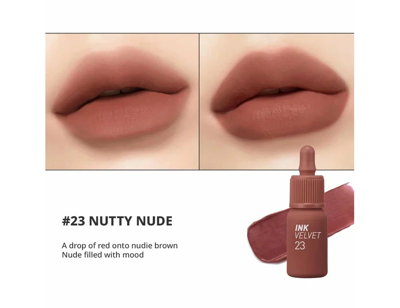 PERIPERA INK VELVET LIP TINT 4g #023 NUTTY NUDE