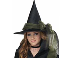 Cool Teen Girl's Green Witch Halloween Costume Girls