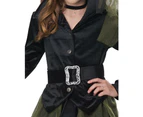 Cool Teen Girl's Green Witch Halloween Costume Girls