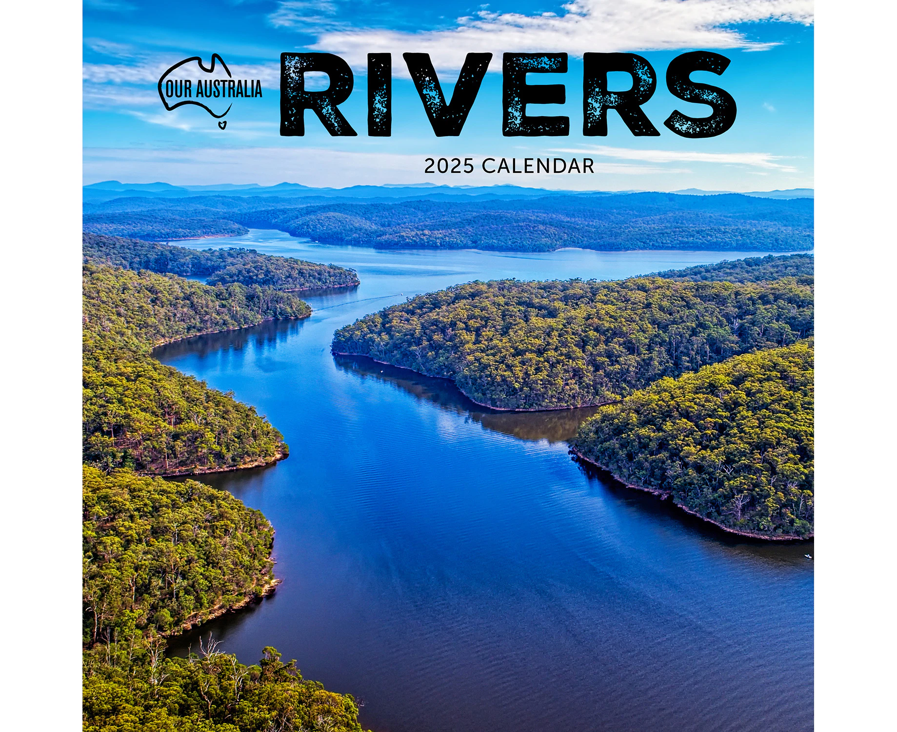 2025 Calendar Our Australia Rivers Square Wall Paper Pocket COB25