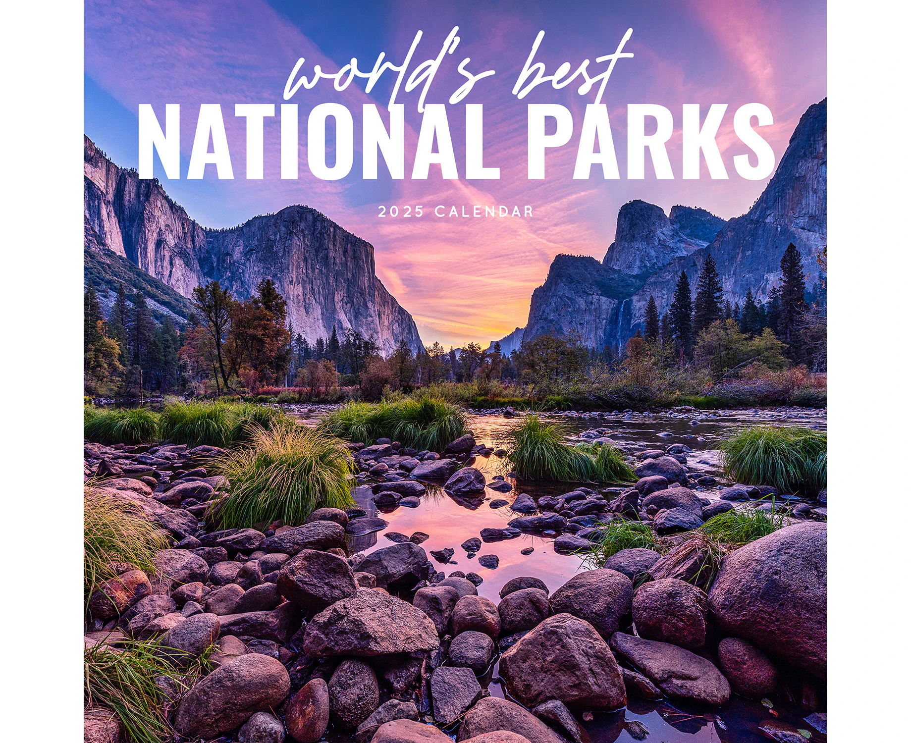 2025 Calendar World's Best National Parks Square Wall Paper Pocket CDB15