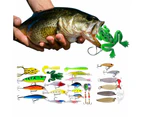 24 Days Christmas Countdown Fishing Lures Set Christmas Advent Calendar Xmas Surprise Fish Tackle Set