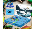 24 Days Christmas Countdown Fishing Lures Set Christmas Advent Calendar Xmas Surprise Fish Tackle Set