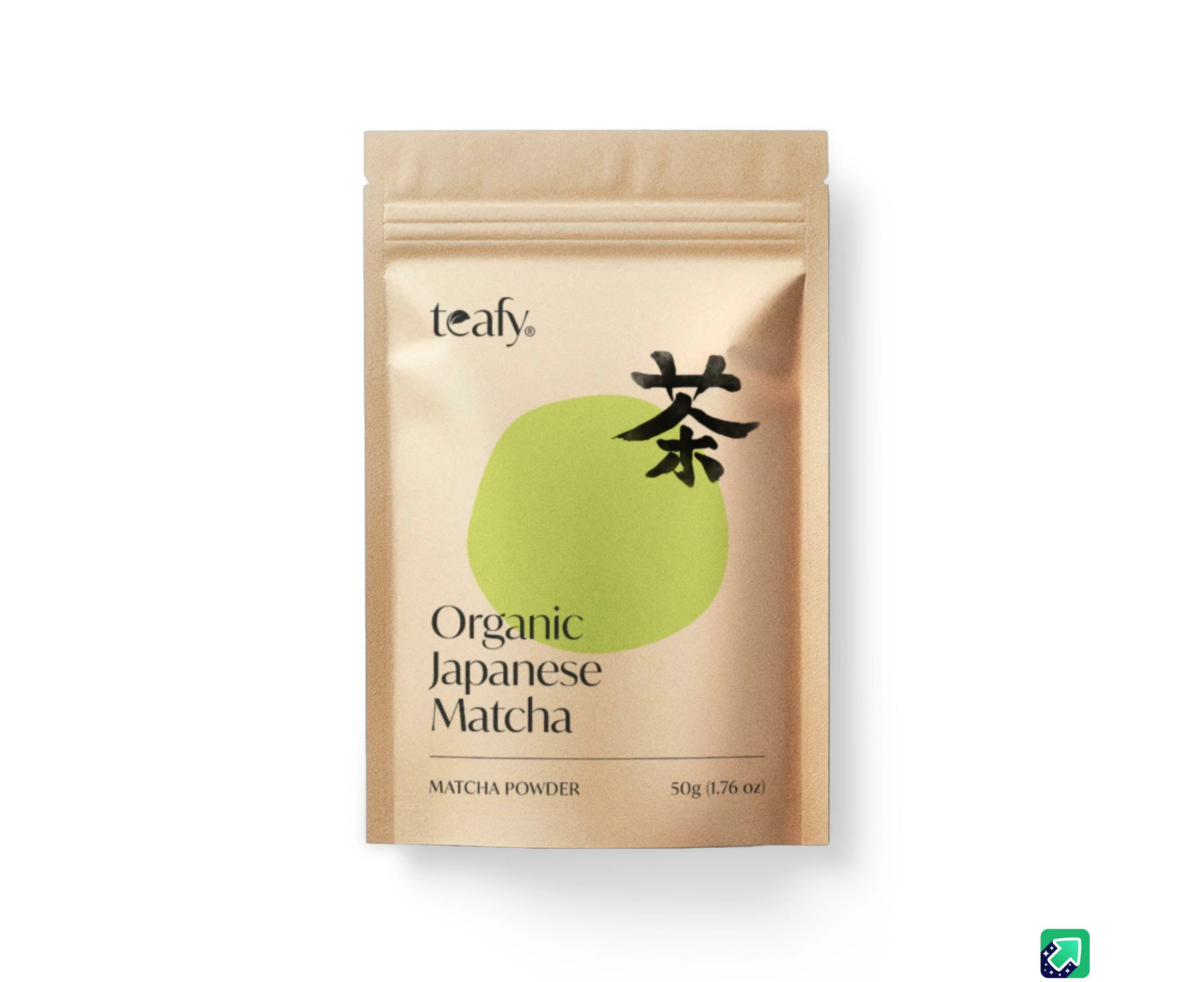 Teafy Organic Matcha Ceremonial Grade, Authentic Japanese Origin From Shizuoka Japan, JAS and USDA Certified Organic 50g