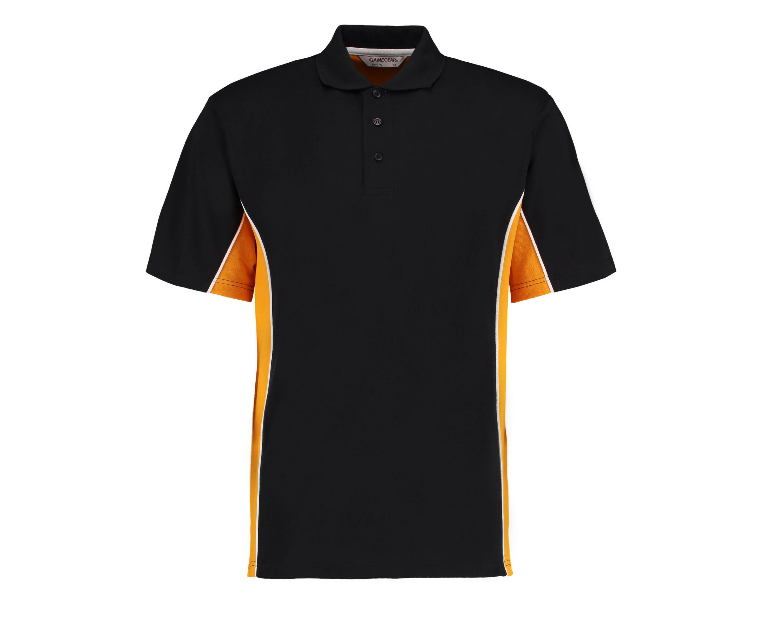 GAMEGEAR Mens Track Classic Polo Shirt (Black/Gold/White) - RW9897